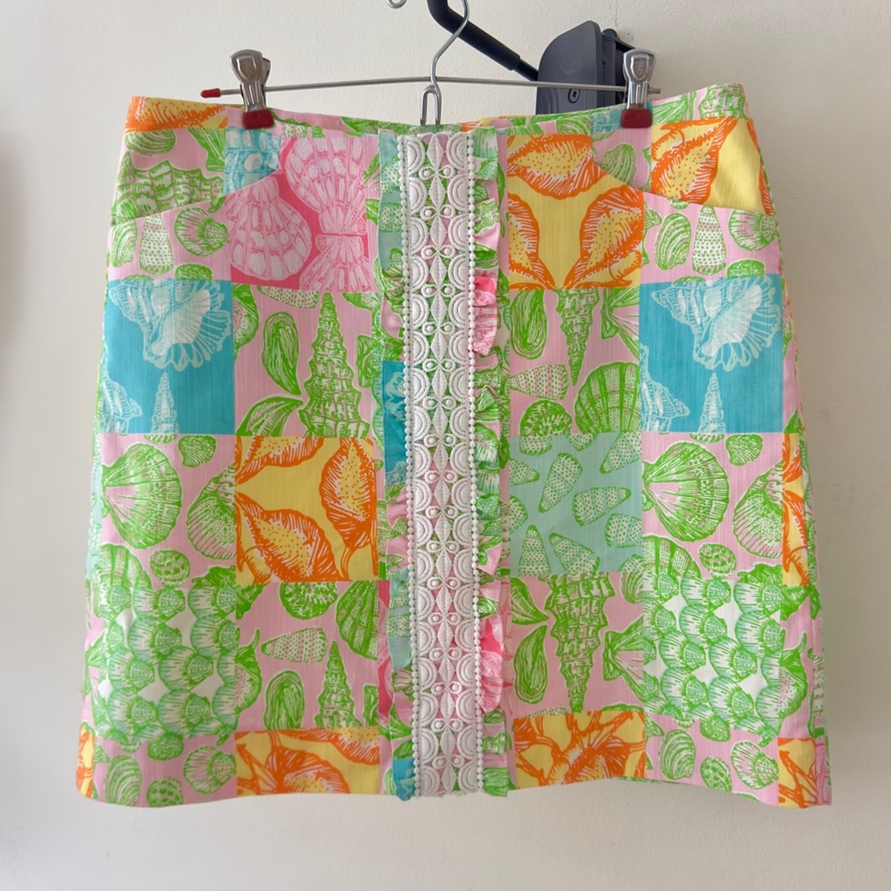 Lilly Pulitzer Originals Roslyn ‘What the Shell’ Patch Skirt - Size 12
